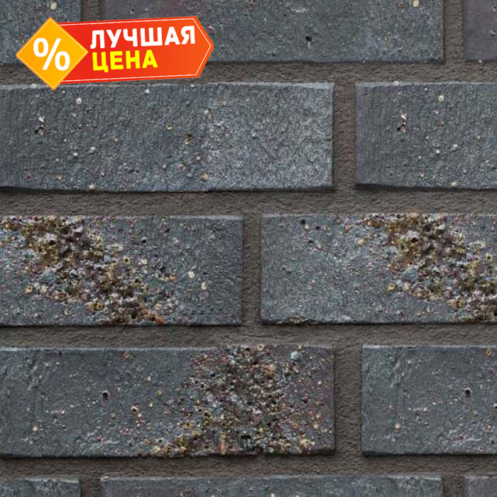 Кирпич клинкерный щелевой Terca Ambiente Vulkangrau, 240х115х71 мм