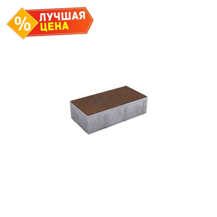 Плитка тротуарная Прямоугольник (Ла-Линия) Б.10.П.8 Листопад гранит Клинкер, 300x150x80 мм