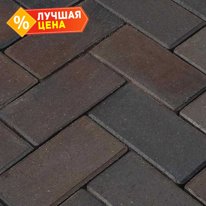 Клинкерная брусчатка Penter Titan braun-anthrazit, 200x100x45 мм